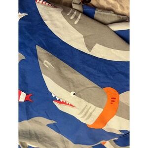 Pottery Barn Shark Duvet cover and Pillowcase TWIN